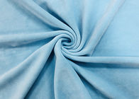 tissu de la peluche 340GSM pour des peluches 92 pour cent de bleus layette de polyester